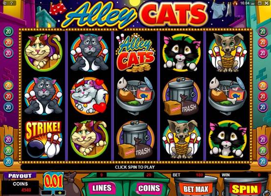 Alley Cats Video Slot