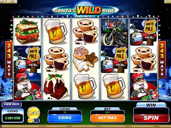 Santas Wild Ride Video Slot