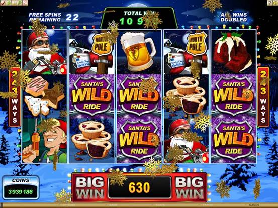 Festive Season game: Santa's Wild Ride Slot Game