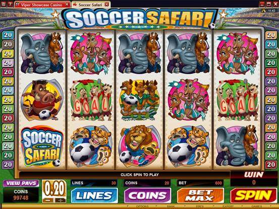 Soccer Safari Video Slot